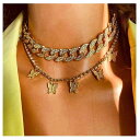 太い チェーン ネックレス 極太 マイアミ キューバン ヒップホップ ラップ アメリカン ストリート ICED OUT アイスアウト ラインストーン レディース...