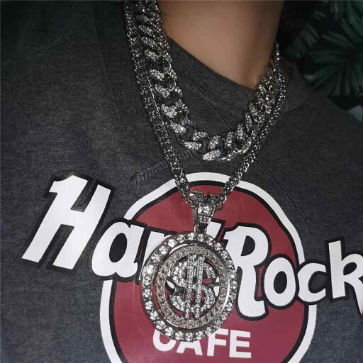太い チェーン ネックレス 極太 マイアミ キューバン ヒップホップ ごつい ラップ アメリカン ストリート ICED OUT アイスアウト ストーン メンズ 個性 ドル 回転 ペンダント 太い チェーン ネックレス 極太 マイアミ キューバン ヒップホップ ごつい ラップ アメリカン ストリート ICED OUT アイスアウト ストーン メンズ 個性 ドル 回転 ペンダント