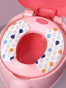 子供 便座シート 補助 おまる トイレ カバー 冬 貼る 洗える カットできる 繰り返し 使える 起毛 柔らかい ふんわり 暖かい 汚れ防止 黄色 ピンク 象 ...