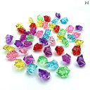 アクリル 宝石 すくい キラキラ クリア 透明 キッズ 子供 おもちゃ アイスキューブ カラフル クリスタル 蓄光 プラスチック 水槽 装飾 イベント 景品 紫...