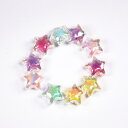 プラスチック 宝石 おもちゃ 子供 アクリル アクセサリー DIY 素材 ままごと キラキラ かわいい カラフル 五芒星 キャンディ 花 10個セット プレゼン...