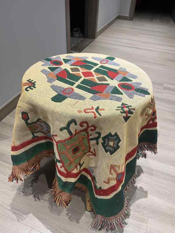 テーブルクロス エスニック 布 綿 リネン 机 デスク キッチン リビング ホームパーティー カバー おしゃれ 小さめ インテリア レトロ ボヘミアン フリンジ