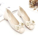 パンプス レディース 靴 入学式 きれいめ フォーマル 黒 ローヒール 太ヒール チャンキー スクエアトゥ ぺたんこ レザー 浅口 柔らかい 歩きやすい 痛くない 履きやすい 滑り止め 225 25cm お呼ばれ 仕事 春秋 リボン アプリコット