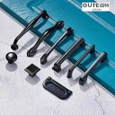 ドアハンドル 引き手 引戸 引き出し キャビネット モダン シンプル 食器棚 本棚 クローゼット 黒 小さめ 大きいサイズ 握りやすい 頑丈 無地