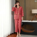 岩盤浴 ウェア サウナ マッサージ 介護 レディース メンズ カップル 大きいサイズ ゆったり 着やすい Vネック ポケット 上下セット 半袖 長袖 前後開き ...