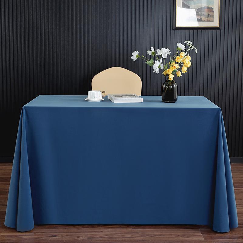 テーブルクロス おしゃれ 長方形 正方形 ベルベット 光沢 厚手 ソフト 吸湿 通気 色褪せにくい 会議 展示会 パーティー オフィス ホテル シンプル 無地 白 緑 青