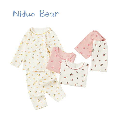 ベビー キッズ 子供 ファッション 春秋 女の子 パジャマ 下着 セット ホーム 綿 かわいい プリント 暖かい ベビー キッズ 子供 ファッション 春秋 女の子 パジャマ 下着 セット ホーム 綿 かわいい プリント 暖かい