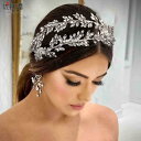 ウェディング ヘッドドレス ヘアアクセサリー 結婚式 韓国 レディース ロリータ ラインストーン カチューシャ レトロ シルバー 小枝 エレガント 撮影 衣装 ...