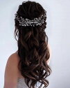 ウェディング ヘッドドレス 花 ヘアコーム 可愛い 痛くない ハーフアップ 結婚式 お団子 グッズ ブライダル 髪飾り 披露宴 シルバー
