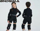 ヒッププロテクター スノーボード スキー スケート 子供用 保護 装備 防具 面ファスナー 着脱簡単 単品 セット お尻 膝 肘 小さいサイズ インナーウェア(4)