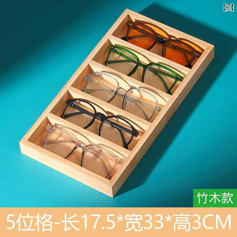 メガネ トレー 竹製 眼鏡 サングラス ネックレス 時計 装飾 アクセサリー 雑貨 小物 ディスプレイ 店舗 整理 収納 インテリア シンプル ナチュラル