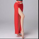 ベリーダンス セクシー ハイスリット メッシュロングスカート オリエンタル ダンス 練習 服 ボトムス 女性 薄手 スカート