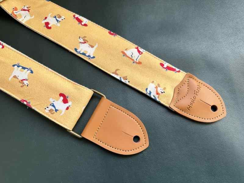 ギターストラップ おしゃれ 個性 スケートボード 犬 フォーク エレキギター ベース GUITAR ストラップ ショルダーストラップ