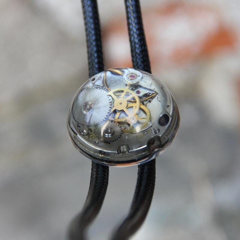 ボロタイ メカニカル ループタイ スチーム マシン パンク カジュアル シャツ 襟 ファッション 小物