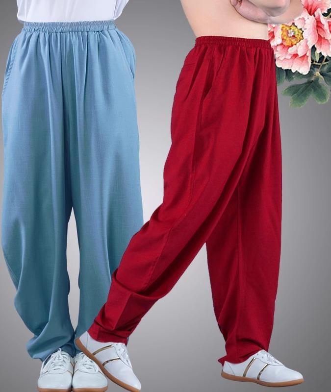 太極拳パンツ カンフーパンツ ヨガパンツ スポーツウェア トレーニングウェア ゆったり 中国 太極拳 練習 競技 パフォーマンス エレガント メンズ レディース