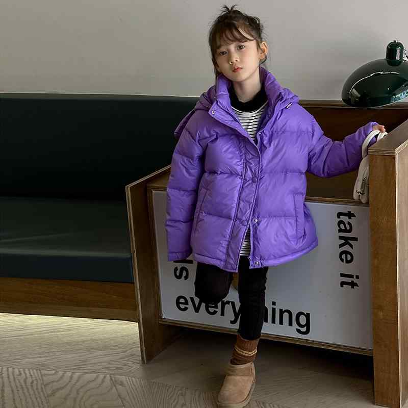 韓国 ダウンジャケット 子供服 冬 ショートブレッド コート 男の子 女の子 子供 フード付き 暖かい ジャケット キッズ 韓国 ホワイトダックダウン 厚手