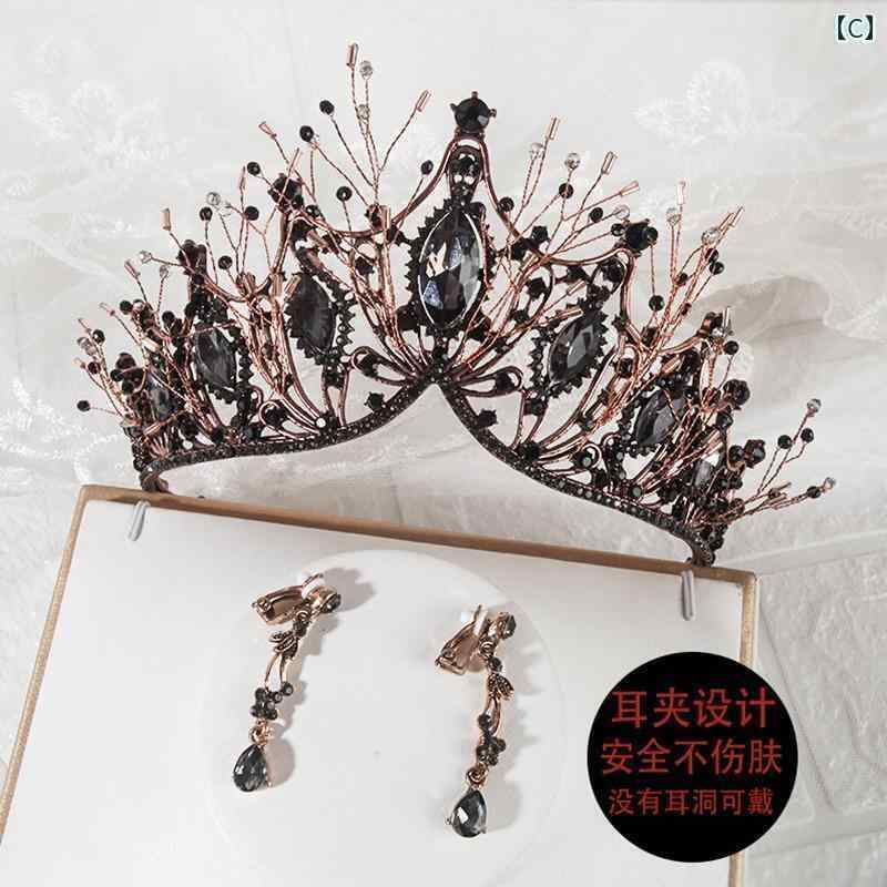 韓国 子供用 アクセサリー ヘアアクセサリー 王冠 クラウン ティアラ クリスタル ...