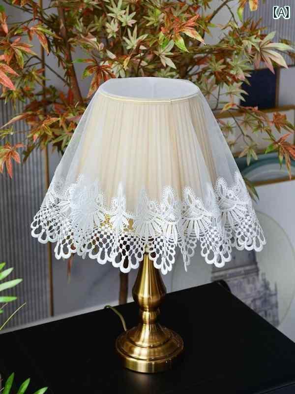 ヨーロピアン レース エアコン カバー ダストカバー ベッド サイドテーブル ランプカバー 布 正方形 ラ..