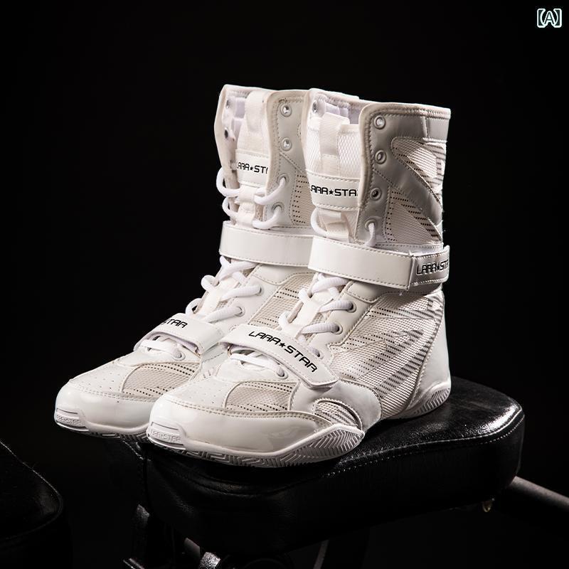 ボクシング シューズ プロレス トレーニング メンズ ハイカット ファイティング 強度 重量挙げ 女性