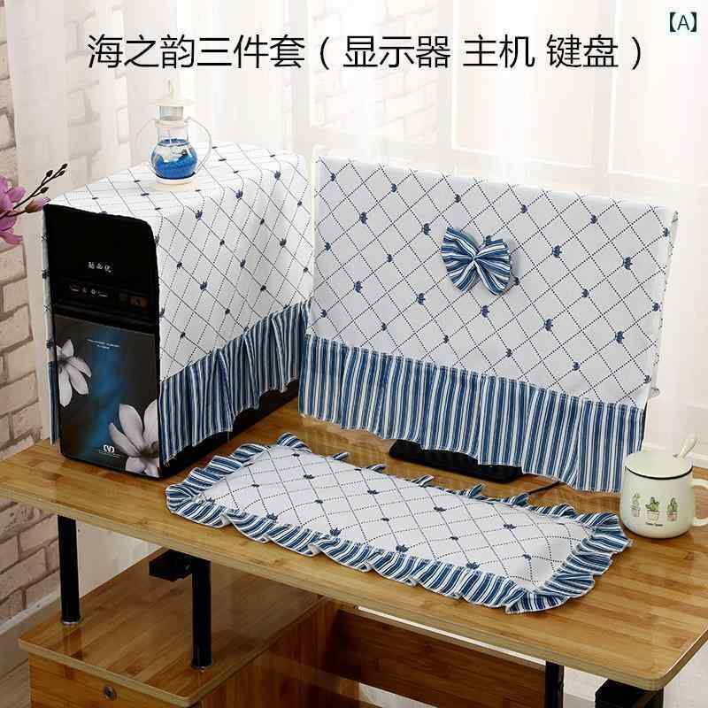 パソコン ダストカバー オフィス スクール コンピュータ カバー デスクトップ キーボード 保護 スクリーン ダストカバー パソコン