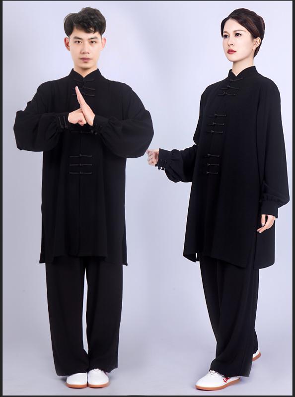 カンフーウェア スポーツウェア トレーニングウェア パフォーマンス衣装 新 太極拳 服 メンズ レディース 男女兼用 春夏 ミドル 丈 武道服 ミディアム丈