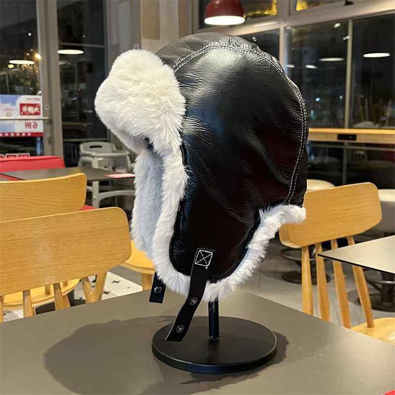 パイロット帽 かっこいい 帽子 キャップ アウトドア 防寒 フリース カジュアル 暖かい スポーツ ツーリング ユニセックス ファッション小物