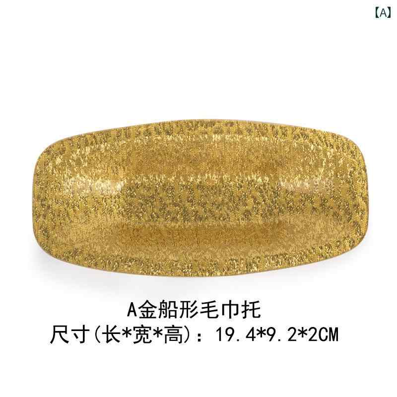 おしぼり トレー プラスチック製 つや消し 長方形 楕円形 フラット ダイニング 来...