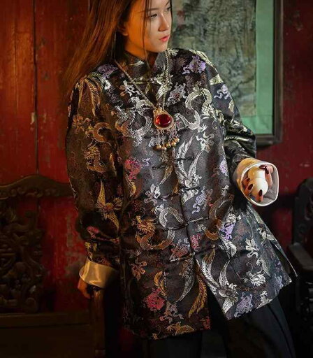 チャイナ ジャケット 秋冬 かっこいい 龍 鳳凰 カンフー服 中華風 ライト 高級感 ジャガード メンズ レディース 大きいサイズ ゆったり カジュアル エスニック 唐スーツ チャイナ ジャケット 秋冬 かっこいい 龍 鳳凰 カンフー服 中華風 ライト 高級感 ジャガード メンズ レディース 大きいサイズ ゆったり カジュアル エスニック 唐スーツ