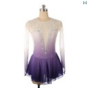 フィギュアスケート パフォーマンス スケート 子供用 女子 競技衣装 スカート 長袖 グラデーション