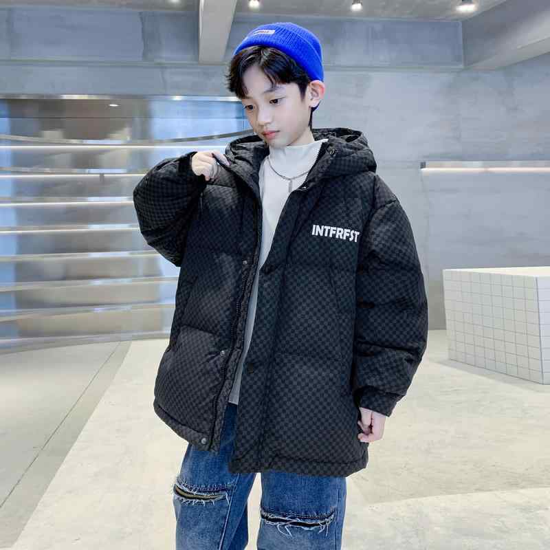 子供服 ダウンジャケット ショートジャケット フード付き 厚手 カジュアル 通学 アウトドア ボーイズ ..