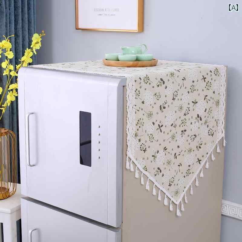 洗濯機 カバー 家庭 家電 インテリア 日焼け防止 防塵 保護 クロス 冷蔵庫 ダストカバー シンプル タオ..