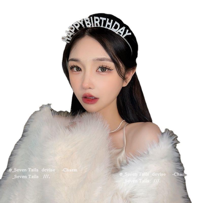 誕生日 ティアラ ヘッド バンド 女王 ハッピーバースデー クラウン パーティー ヘアピン プリンセステ..