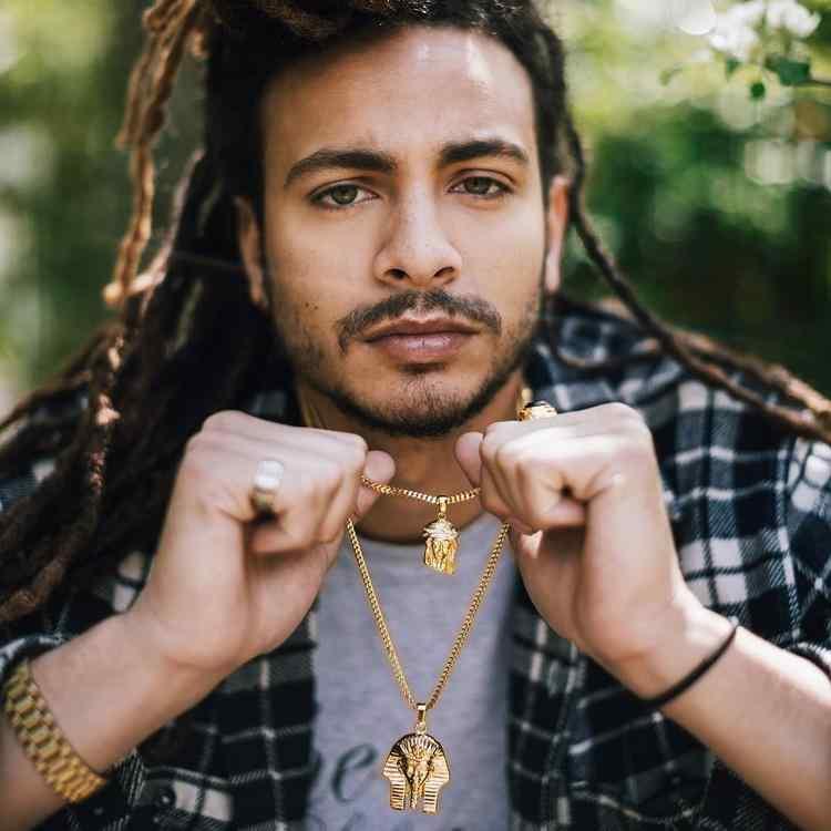 ネックレス かっこいい ファッション ヒップホップ ネックレス メンズ エジプト ファラオ ペンダント チタン 鋼 装飾品 ヒップホップ アクセサリー