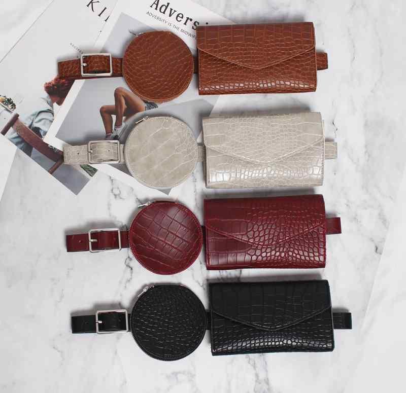 ベルト バッグ レディース バッグ ファッション レザー ウエスト バッグ 韓国 カジュアル ミニ ラウンド 小さい ウエスト ベルト 装飾品