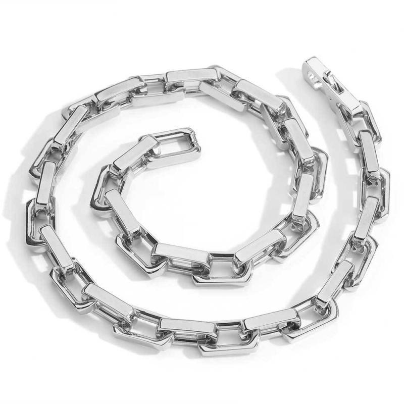 ネックレス HIP HOP ジュエリー ユニセックス アメリカ 9mm チタン 鋼 非退色 ヒップホップ ジュエリー 個性 チェーン メンズ キューバ チェーン...