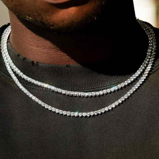 ネックレス HIPHOP ジュエリー ユニセックス ヒップホップ フル ジルコン スタッド 単列 4 mm テニス チェーン メンズ レディース ヒップホップ キューバ チェーン ゴールド シルバー ネックレス HIPHOP ジュエリー ユニセックス ヒップホップ フル ジルコン スタッド 単列 4 mm テニス チェーン メンズ レディース ヒップホップ キューバ チェーン ゴールド シルバー
