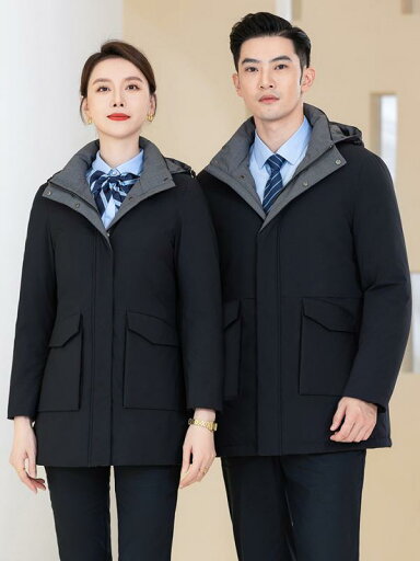 レディース 婦人服 メンズ 紳士服 ダウン ジャケット コート アウター 銀行 フロント ミドル丈 作業着 仕事 制服 スリムフィット 冬 厚手 ブラック レディース 婦人服 メンズ 紳士服 ダウン ジャケット コート アウター 銀行 フロント ミドル丈 作業着 仕事 制服 スリムフィット 冬 厚手 ブラック