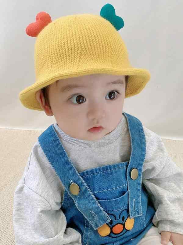 キッズ ベビー 帽子 秋冬 赤ちゃん 女の子 ウール 帽子 女の子 プリンセス ニット帽 フィッシャーマン ..