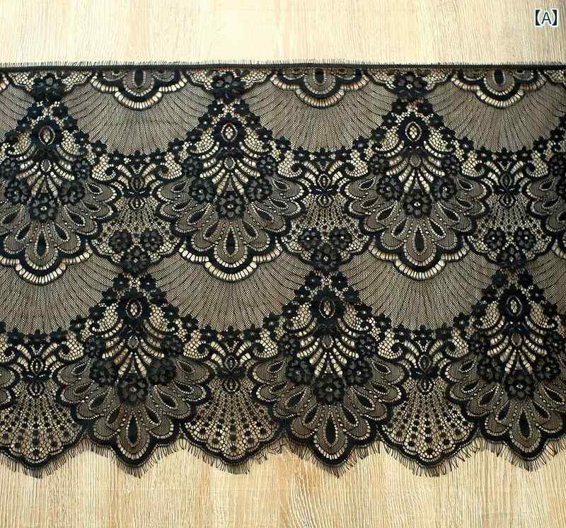 DIY素材 手芸用品 カット 長さ3m 幅43cm レース 生地 DIY 衣類 スカート 袖 スプライシング アクセサリー