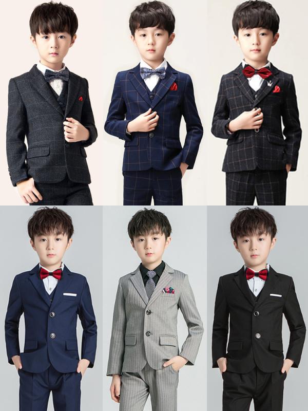 Occidental Goods - 子供服 キッズ スーツ セット 男の子 おしゃれ 秋冬 ドレス 衣装 ウェディング コットンブレンド ブリティッシュ イベント セレモニー ボーイズ