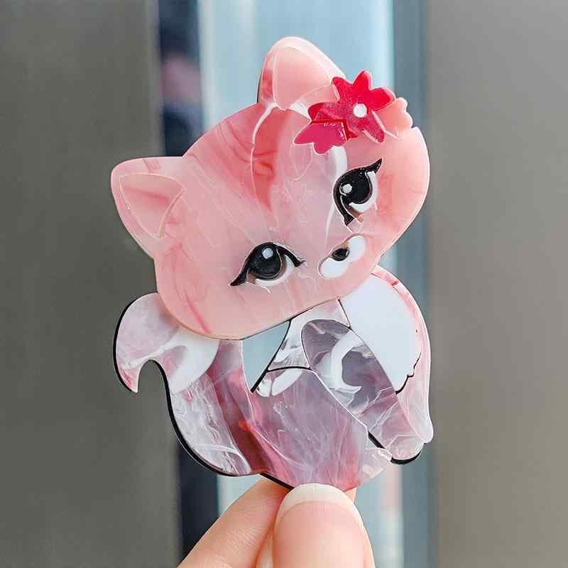Other - ブローチ かわいい 3 色 猫 動物 ピン アクリル メンズ レディース ハイエンド バッジ ファッション アクセサリー 装飾品 ジュエリー