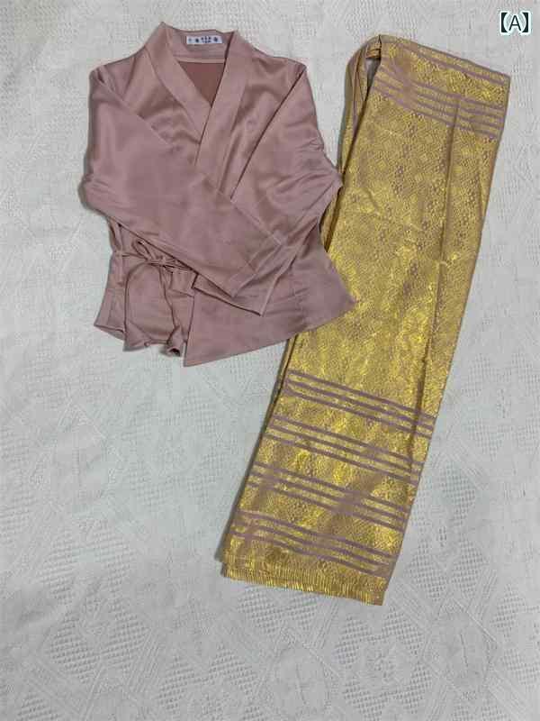 民族衣装 タイ エスニック アジアンテイスト 伝統的 レトロ フェスティバル 衣装 コスチューム レディース