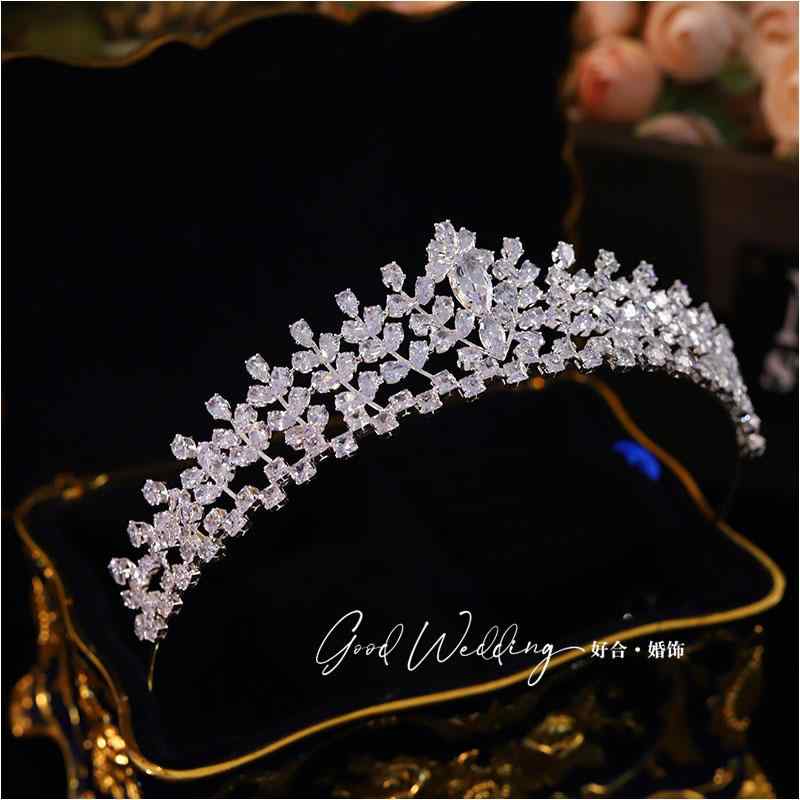 ティアラ クラウン レディース アクセサリー ブライダルジュエリー ブライダル フル ジルコン レディー..