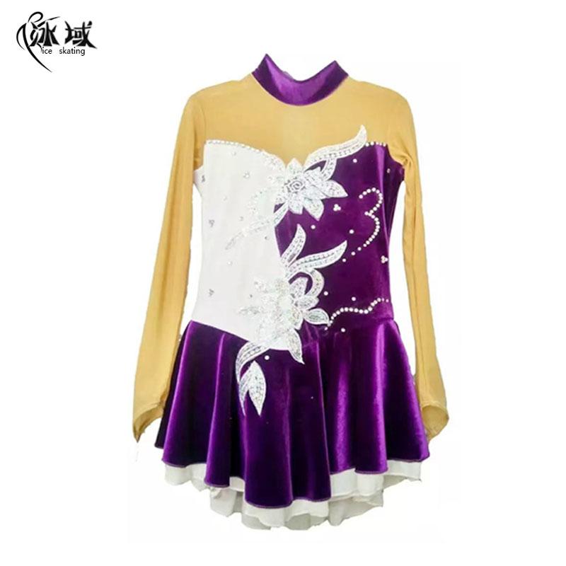 フィギュア スケート 衣装 コスチューム 新体操 レオタード エレガント 大人用 子供用 レディース ドレス ワンピース スカート 競技用 パフォーマンス