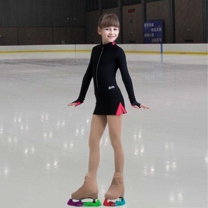 フィギュア スケート ウィンター アイス スポーツ 女の子 パフォーマンス 衣装 服 裏起毛 ワンピース スカート フォーメーション グレード 試験 トレーニン...