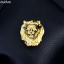 ブローチ レディース おしゃれ ライオン バッジ ハイエンド メンズ イン ファッション ピン 服固定 動物 コサージュ アクセサリー