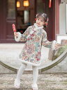 キッズ 民族衣装 レディース ファッション かわいい 子供 チャイナ風 ドレス 漢服 冬 レトロ ショート スカート