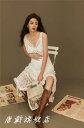 撮影 衣装 マタニティ おしゃれ ファッション シンプル ホワイト ワンピース 写真 フォト スタジオ 妊娠中 ママ レトロ さわやか 魅惑的 アート フリーサ...