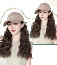 女性用 ウィッグ ワンタッチ おしゃれ ロングヘアー ウィッグ ナチュラル フル カチューシャ ウォーター リップル ハット ウィッグ ワンピース ネット おし...