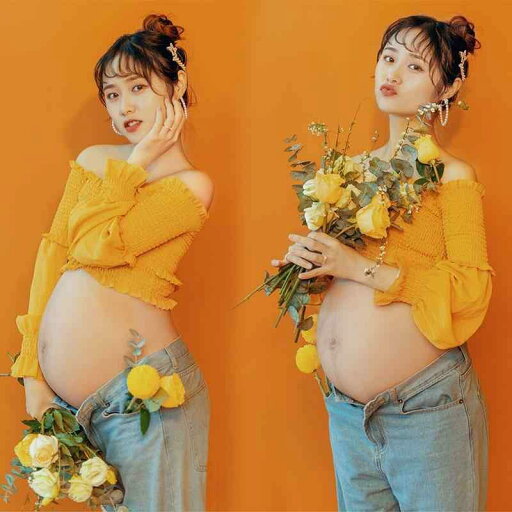 マタニティ フォト 衣装 おしゃれ 記念 韓国 黄色 撮影 妊婦 さわやか 芸術的 写真 フリーサイズ カジュアル セット かわいい マタニティ フォト 衣装 おしゃれ 記念 韓国 黄色 撮影 妊婦 さわやか 芸術的 写真 フリーサイズ カジュアル セット かわいい